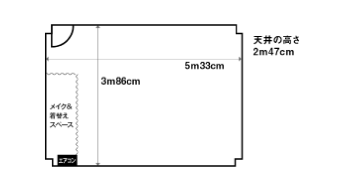 スタジオE 間取り図